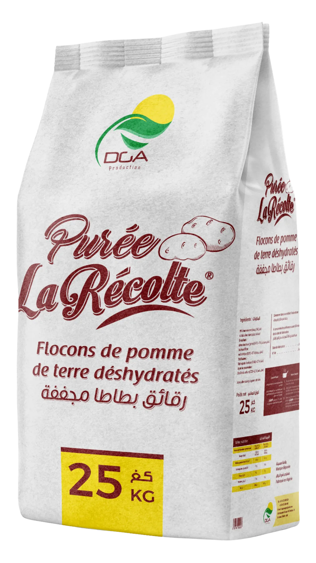 
                        LA RECOLTE® – Purée de pomme de terre 25 kg
                      