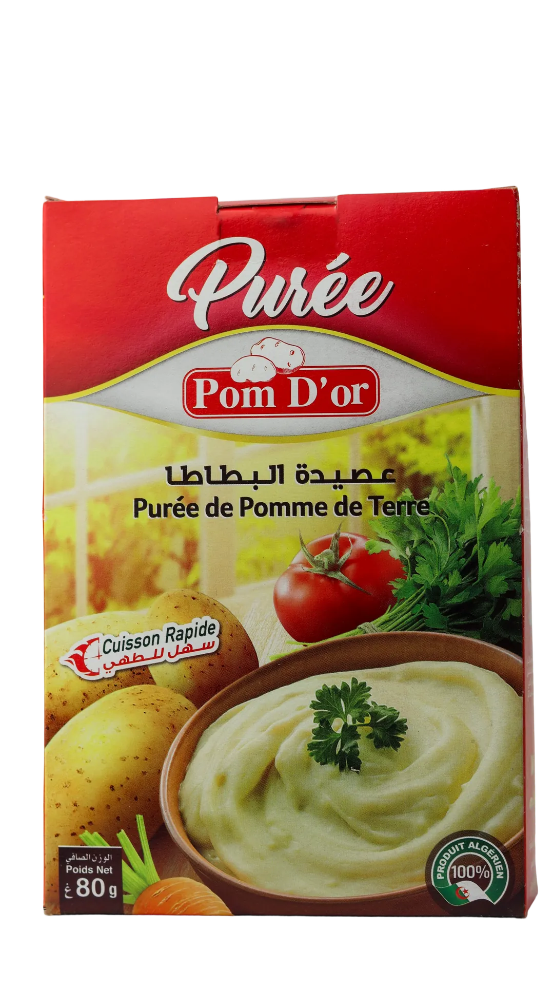 
                        Pom d’Or – Purée de pomme de terre instantanée 80g
                      